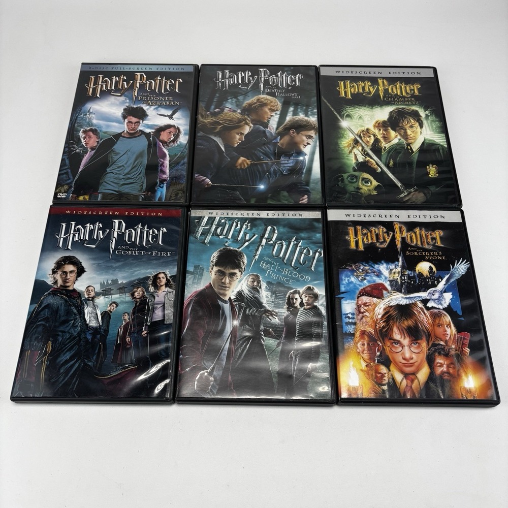 Lot Of 6 Harry Potter DVD Set Bundle DVDs REGION 1